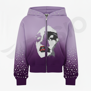 Sweat-shirt à capuche en coton confortable toutes saisons respirant Y2K en éponge française avec logo personnalisé pour un usage quotidien - Product Image 5