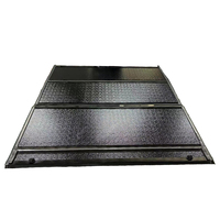 Couvercle de tonneau de camionnette étanche à la pluie, pliable, à quatre volets, sur mesure pour GMC Sierra Toyota Tacoma Ram