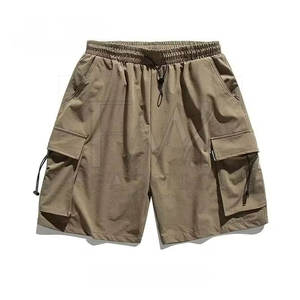 เสื้อสเวตเตอร์แฟชั่นไฮสตรีทสีล้วนแบบสวมหัวมีกระเป๋าด้านข้างสำหรับผู้ชายเสื้อกันลมกางเกงขาสั้นปรับแต่งสีได้สำหรับยิมฟิตเนสวิ่ง - Product Image 6