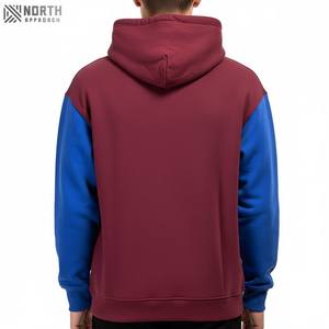 Streetwear Design décontracté Oem haute qualité couleur unie sweat-shirt à capuche surdimensionné et confortable pull à capuche en coton pour hommes - Product Image 4