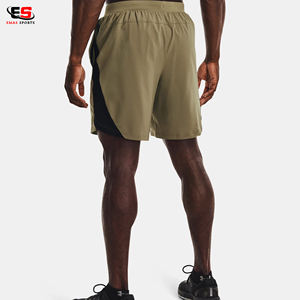 Vente en gros de shorts de course 100% coton pour hommes en toile personnalisée shorts de plage motif solide impression de lettres taille moyenne 6XL cargo décontracté - Product Image 4