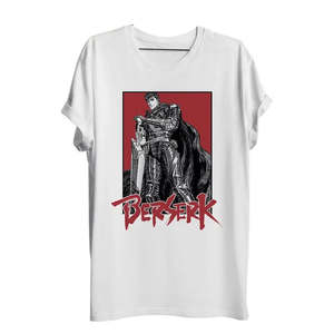 T-shirt de fitness 100 % coton Anime Berserk Swordman avec motif sérigraphié et fonctionnalité compressée - Product Image 3