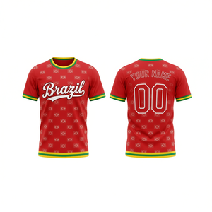 Set Maglia con Motivo Bandiera Brasiliana per WC 2032, Top Unisex per Tifosi di Calcio, Regalo per il Giorno della Partita, Disponibile in Diversi Colori - Product Image 2