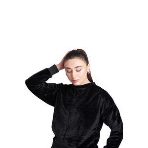 Ensemble de pantalons de survêtement à capuche pour hommes et femmes hauts à capuche pantalons de jogging deux pièces survêtements de fitness en plein air pour l'automne et l'hiver - Product Image 1