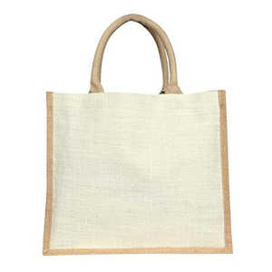 Sacs fourre-tout en PE personnalisés pour mariage, shopping et cadeaux, vente en gros d'usine, écologiques, réutilisables, en toile de jute, avec logo personnalisé - Product Image 6