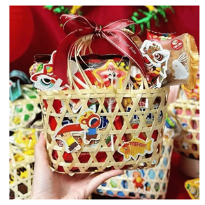 Panier-cadeau en bambou Panier en bambou artisanal pour paniers-cadeaux de vacances et présentation en magasin Fabriqué au Vietnam - Product Image 5