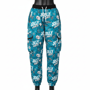 Pantalones Cortavientos para Mujer, Tela de Poliéster Premium Resistente al Viento, Panel Cargo Estampado con Logotipo Personalizado - Product Image 6