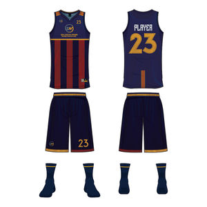 Ropa de baloncesto de poliéster 100% de alta calidad, uniforme de secado rápido diseñado a medida para equipos al por mayor - Product Image 2