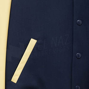 Servicios OEM, Chaqueta Universitaria al por Mayor para Hombre, Mangas Largas, Algodón/Cuero, Estilo Urbano de Invierno, Color y Logotipo Personalizados - Product Image 6