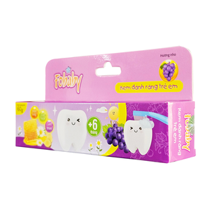 Dentifrice pour bébé FO'U taille normale 50g saveur raisin, soins bucco-dentaires quotidiens à partir de 6 mois - Product Image 2