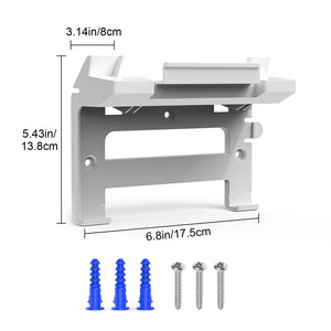 <b>Wall</b> Mount <b>Bracket</b> <b>for</b> Starlink Gen 3 V4 Mesh Router Power Supply Space Saving ABS Easy Install Home Office Holder - Product Image 2