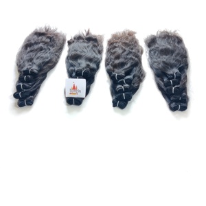 Cabello Humano Remy Indio Sin Procesar, Color Natural Negro, Paquete para Mujeres, Sin Procesamiento, Sin Máquina de Tejer, Doble Trama, Onda Profunda - Product Image 5