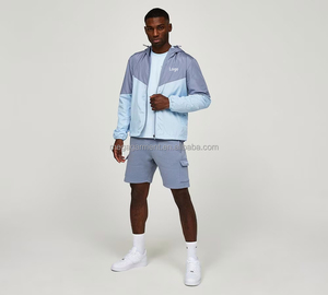 Hermoso estilo Conjuntos personalizados para hombres Ropa de calle ligera Chándal de nailon Conjunto de pantalones cortos cortavientos para hombres - Product Image 2