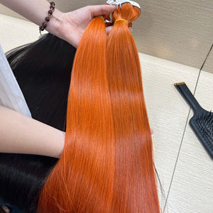 Cabello de trama liso natural alineado con cutícula, cabello de color Cooper de calidad súper doble estirado, cabello vietnamita 100% sedoso y suave - Product Image 1