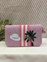 Sac fourre-tout décontracté en perles motif oiseau tropical, entièrement fait main, pour femme, idéal soirées et mariages, sac à main de créateur de luxe grande capacité