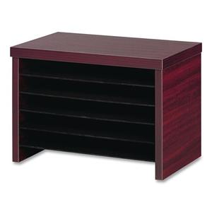 Organisateur de bureau sur pied en acajou de la série Alera Valencia, 15,75 po. X 9,88 pouces X 10,88 pouces Étagère sous comptoir - Product Image 2