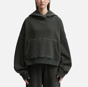 Sudadera con capucha de alta calidad al por mayor, con bolsillo canguro y cordón ajustable. - Product Image 1