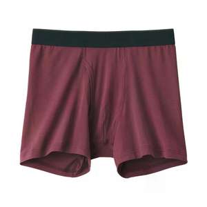 Cmax กางเกงบ็อกเซอร์สำหรับผู้ชาย, กางเกงบ็อกเซอร์ผ้าฝ้ายระบายอากาศได้ดีสีพื้นลำลอง - Product Image 2