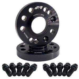 2 espaciadores de rueda negros de 20 mm 4-5x100 57.1 con tornillos de bola. - Product Image 1