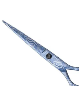 Ciseaux de rasoir en acier inoxydable Barber Ciseaux à cheveux toniques et coupants avec lames tranchantes et émoussées - Product Image 2