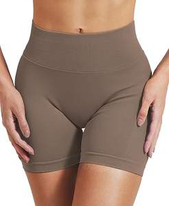 Ladies Workout Impact <b>Shorts</b> with Scrunch Butt Enhanced Lift, Seamless Booty Biker <b>Shorts</b> low ribbed texture <b>sweat</b>-wicking - Product Image 2