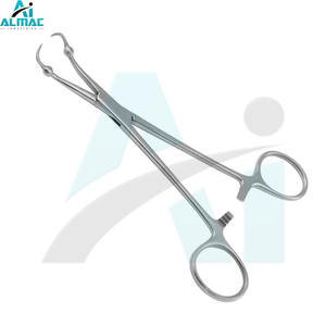 ALMAC Manual de diseño personalizado de acero inoxidable de alta calidad Backhaus toalla abrazadera fórceps instrumento quirúrgico base CE aprobado - Product Image 5