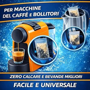 Phure Disposable Universal <b>Water</b> Softener Anti-Limescale <b>Filter</b> for <b>Kitchen</b> Use in Coffee Machines and Kettles - Product Image 1