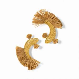 Decoración de Pared de Pescado Natural Hecha a Mano, Tejida y Colgante para Cuarto de Bebé, Estilo Bohemio, Ecológica, Arte de Pared Vietnamita, Decoración del Hogar - Product Image 1