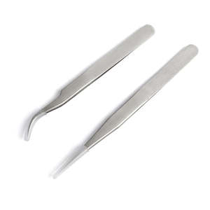 Pinzas de extensión de pestañas de alta calidad con estuche personalizado Pinzas de pestañas de acero inoxidable - Product Image 6