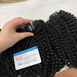 ผมต่อแบบเวียดนามเรมี่บริสุทธิ์100% หรูหราผมหยิกสีดำธรรมชาติ - Product Image 3