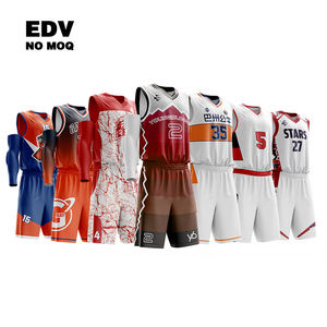 ชุดบาสเก็ตบอลสำหรับผู้ชายเสื้อบาสเก็ตบอลเย็บแบบระเหิดไซส์ใหญ่พิเศษ - Product Image 1