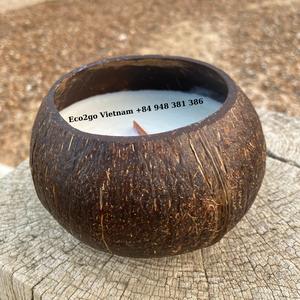 Bougies de bol de coquille de noix de coco de haute qualité écologiques et abordables pour l'approvisionnement direct d'usine de fête d'Eco2go Vietnam - Product Image 4