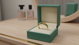 Anillo de Lujo para Mujer con Diamantes Naturales, Chapado en Rodio sobre Oro de 14K, Corte Brillante | 0.03Ctw - Product Image 6