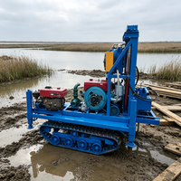 Petite plateforme de forage de puits d'eau, profondeur 200 m, pour projets miniers et d'exploration