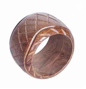 Porte-serviettes en bois de noyer noir, anneau de chiffon pour RESTAURANT - Product Image 2