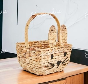 Wholesale Lovely Easter Baskets Custom Bunny Gift Bag for Kids with Handle for Storing <b>Candy</b> Kids <b>Toy</b> and Nursery Decor - Product Image 4