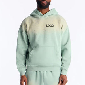 Sudadera con Capucha de Alta Calidad con Degradado de Color, Impresión de Moda Urbana, Transpirable, para Invierno, Venta al por Mayor, Logotipo Personalizado para Hombre 2026 - Product Image 1