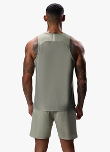 Wholesale Custom logo Athletic Men's Tank Top Sleeveless Travel Vest Gym <b>Running</b> Workout <b>Singlets</b> Cotton Blank Tank Tops For Men - Product Image 2