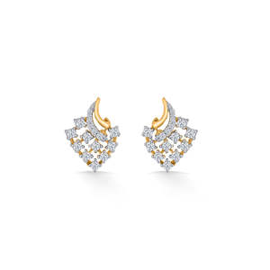 Pendientes de Oro Rosa con Diamantes para Mujer, Oro de 14k o 18k, Estilo Moderno para Compromiso - Product Image 3