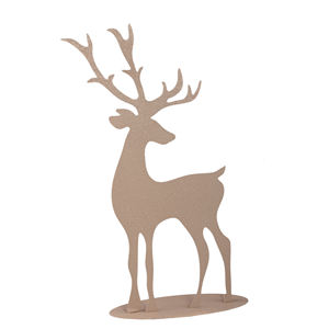 Ultimate New Iron Rough Deer Statue Flat Escultura de alta calidad Home Office & Other Places Tabletop Decor Sculpture - Product Image 1