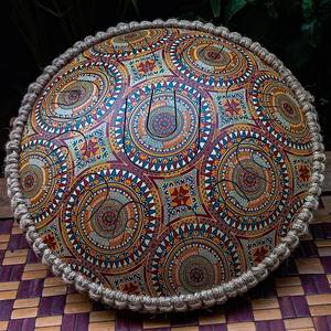 Suministro directo de fábrica Mandala Steel Tongue Drum para meditación o yoga y terapia de sonido disponible a precio de fábrica desde India - Product Image 2