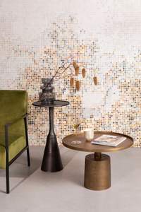 Mesa de Centro Redonda de Hierro de Estilo Moderno, Autoadhesiva, Duradera, Decoración Ecológica para Bodas y Salas de Estar - Product Image 4