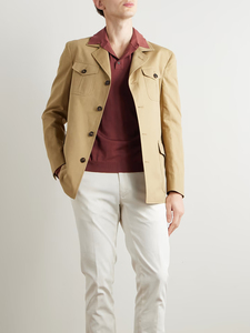 T-shirt de golf 100% coton pour homme avec manches longues et motif solide Vêtements décontractés et formels pour toutes les saisons Tissu tricoté - Product Image 2