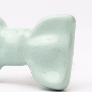 Wholesale Ceramic Kitchen Cabinet Knobs Light Green <b>Bow</b> Decorative Kids Drawer Knobs and <b>Pulls</b> Furniture Handle CK-1740 - Product Image 4