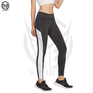 ใหม่ชุดออกกำลังกายในยิมสำหรับผู้หญิงผ้าสแปนเด็กซ์80เส้นผ้าไนลอน20ชิ้นกางเกงเลกกิ้งสำหรับสตรีนู้ดเอวสูงมีกระเป๋า - Product Image 5