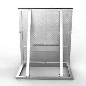 Panneau de foule en aluminium portable Barricade Barrière Coin serrure connexion Clôture temporaire Durable pour événement - Product Image 3