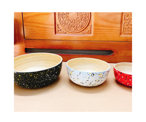 Ensaladera de bambú de gran tamaño de alta calidad Juego de cuencos de bambú para mezclar - Product Image 1