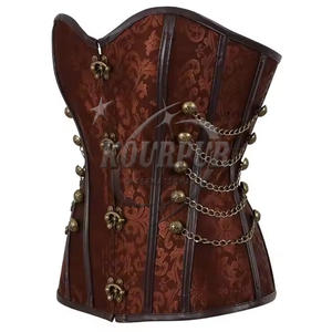 New Fashion Comfortable Women's <b>Corset</b> Classic <b>Leather</b> Shapers for Ladies Custom Demand Breathable Busters - Product Image 2