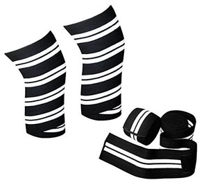 Knee wraps weightlifting cotton <b>bandage</b> - Product Image 2