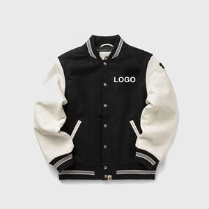 แจ็คเก็ตวาร์ซิตี้ผู้ชายไซส์ใหญ่ รุ่นปี 2026 สำหรับฤดูหนาว ทำจากขนสัตว์ 100% คุณภาพพรีเมียม ปักลายทีมกีฬา - Product Image 1